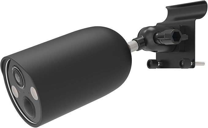 Vinyl Siding Mount + Silicone Skin Cover for TP-Link Tapo MagCam 2024 PCMag(Tapo C425) and Tapo SolarCam 2K Security Cameras (Black)