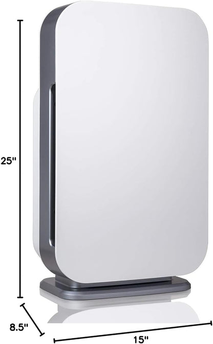 Alen Air Purifier BreatheSmart Flex HEPA with Pure Filter, Exchange Rate of 700 Sq. Ft in 30 Minutes, 1400 Sq. Ft in 1 hour, Perfect for Bedrooms & Home Offices - White