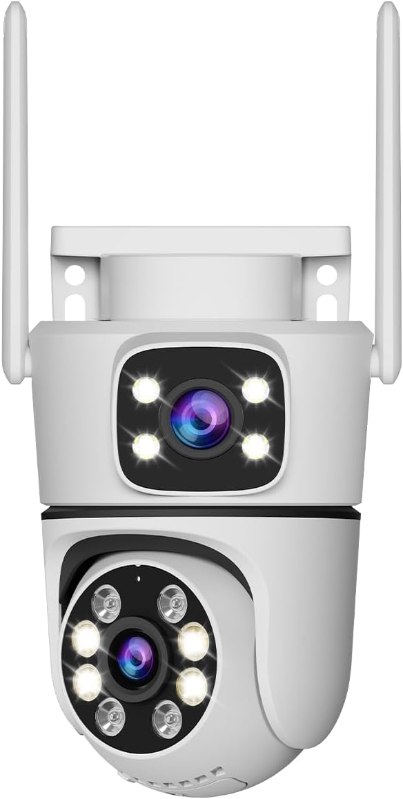 WEILAILIFE 【Auto Tracking】 Outdoor Wireless Security Camera, PTZ WiFi Video Surveillance Cameras for Home Security