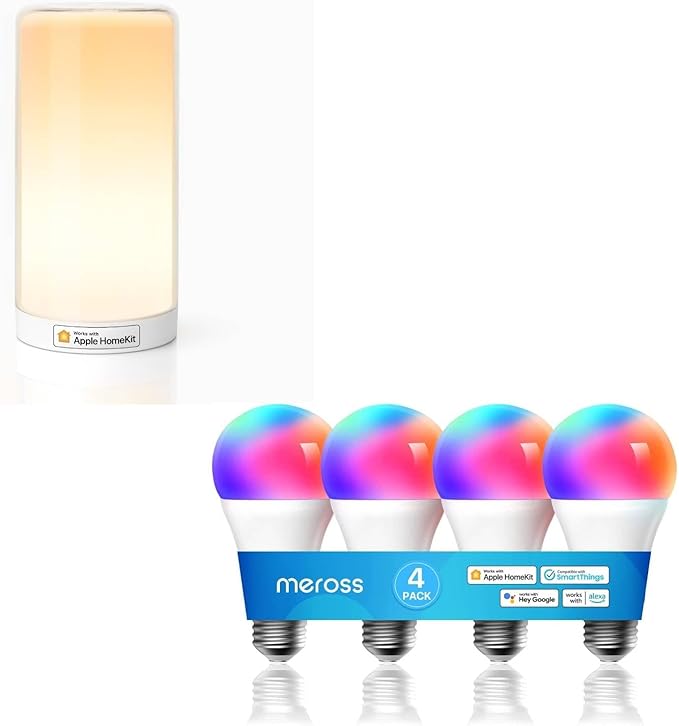 meross Smart Light Bulb and Lamp Compatible with Apple HomeKit, Siri, Alexa, Google Assistant and SmartThings