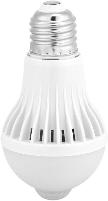 Keenso E27 Motion Sensor Light Bulb, Smart Infrared Sensor PIR LED Bulbs, Auto On/Off Night Light for Outdoor Indoor Stairs Garage Corridor(5W)