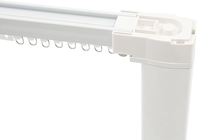 Electric Curtain Track, Retractable Motorized Curtains Rod within 7.2ft, Automatic Curtain Opener with Smart/Manual Control, Smart Curtains System for I-Rrail and U-Rail (Within 7.2ft)