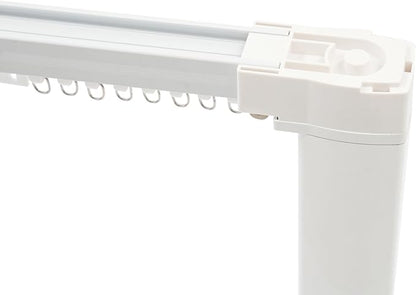 Electric Curtain Track, Retractable Motorized Curtains Rod within 7.2ft, Automatic Curtain Opener with Smart/Manual Control, Smart Curtains System for I-Rrail and U-Rail (Within 7.2ft)