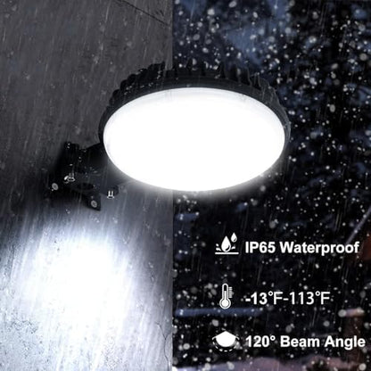 120W Dusk to Dawn Outdoor Lighting with 15KLM 6500K Daylight for Yard
