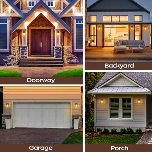 WIHTU Outdoor Front Porch Light Wall Mount, Exterior Lighting Fixtures