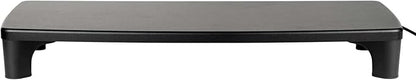 3M Monitor Computer Stand, 21.6 in x 9.4 in, 4 Port USB Hub | Height Adjustable Monitor Riser For Desk, Office, Home With Underneath Storage Space, No Skid