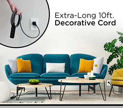 Cordinate 3 Outlet Power Strip 10 Ft Braided Extension Cord