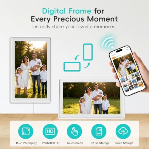 Westsee 15.6" Digital Calendar, No Subscription Smart Family Planner