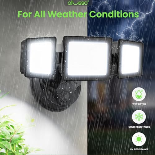 ALUSSO Dusk to Dawn Outdoor Lighting 40W 4000LM 3CCT 3000K/4000K/6000K 120V