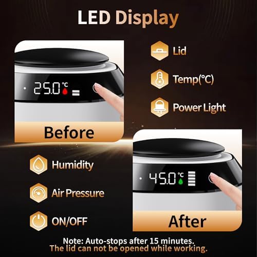 Hearing Aid Dehumidifier Dryer, 15 min Fast Dry, Vacuum Dehumidifier