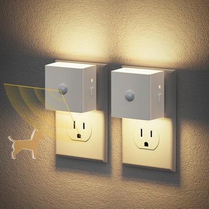 JandCase Motion Sensor Night Light, Night Lights Plug into Wall