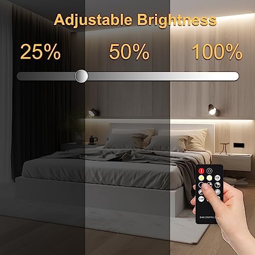 Pandery LED Strip Lights 32.8FT,Dimmable cob led Strip with Adapter and Remote,24V Strip Lights CRI90+ 8mm Wide 3840leds,Natural White 4000K Indoor led Tape,Perfect for Cabinet,Room,Kitchen,TV