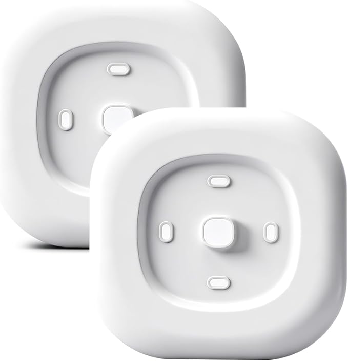 Wall Plate Cover Compatible with Ecobee Smart Thermostat Essential New 2025, Large Thermostat Trim Kit for Junction Box and Wall Hole Coverage, 5.9" x 5.9", Matte Tricorn White