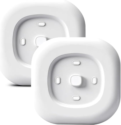 Wall Plate Cover Compatible with Ecobee Smart Thermostat Essential New 2025, Large Thermostat Trim Kit for Junction Box and Wall Hole Coverage, 5.9" x 5.9", Matte Tricorn White