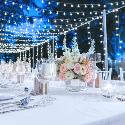 JMEXSUSS Connectable 100 LED Globe White String Lights Indoor for Bedroom