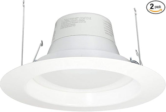 Feit Electric, LED 2 Pack Retrofit Kit, Replaces 5-6 inch, Soft white 2700K, 850 Lumens