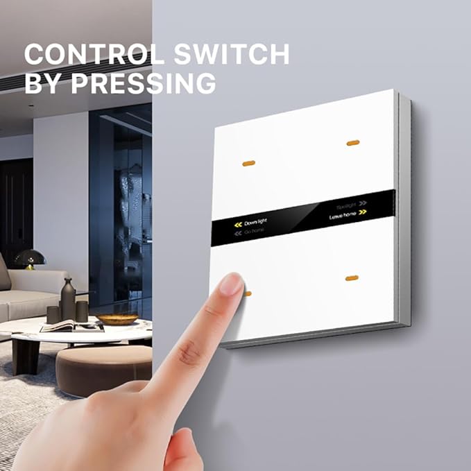 Tuya Zigbee Smart Scene Switch Lighting Smart Control Scene Control Switch Panel Smart Socket Smart Switch 485 86 Box A