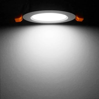 2 Inch LED Downlight, 3W Recessed Lighting Dimmable Ceiling Light Kit, 4000K Natural White, CRI80 White LED Can Lights with Driver(35W Halogen Equivalent), 6 Pack