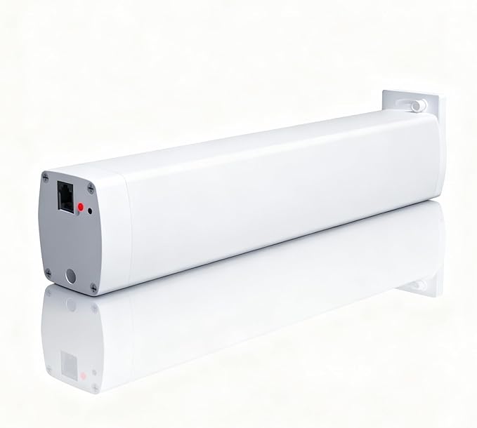 Wifi Motor with Plug for Smart Curtain Track System, Automatic Ceiling Curtain Opener, Motorized Curtains with App, Voice, Remote Control, Compatible with Alexa,Google and Siri