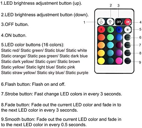 DAYBETTER 2 Ports 24 Key Tuya Smart Wi-Fi Led Strip Lights Remote Control, 4 Pin Output Dimmable Remote Controller Voltage DC 12V(Without Power Adapter)