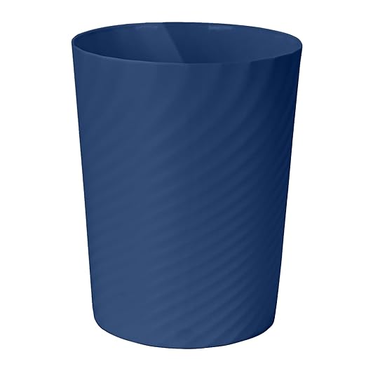 Hand Trash Can - Small Waste basketbin - 1.8 Gallon- for Office,Home,Bathroom,Kitchen - Blue
