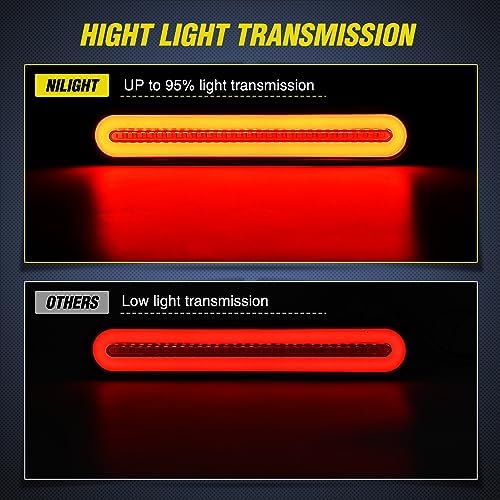 Nilight Trailer Tail Light Bar 3-in-1 Running Stop Turn Signals Brake Bar