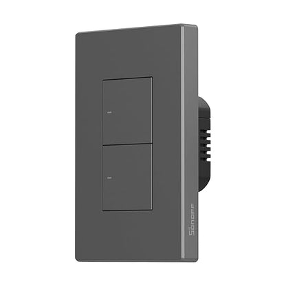 SONOFF M5 Matter Smart WiFi Light Switch, 2-Gang Wall Switch with Timing & Voice Control, Compatible with Matter, Alexa & Google Home, Requires Neutral Wire (120 Type)