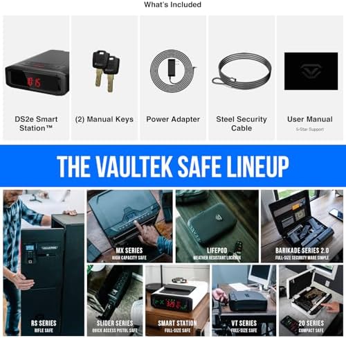 VAULTEK DS2e Smart Station™ Essential Model with Digital Keypad + Auto Open Drawer + Charging Ports