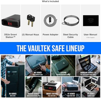 VAULTEK DS2e Smart Station™ Essential Model with Digital Keypad + Auto Open Drawer + Charging Ports