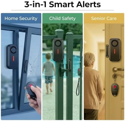 Hendun Upgraded Window Door Alarm With Remote, Pool Alarm For Kids Safety