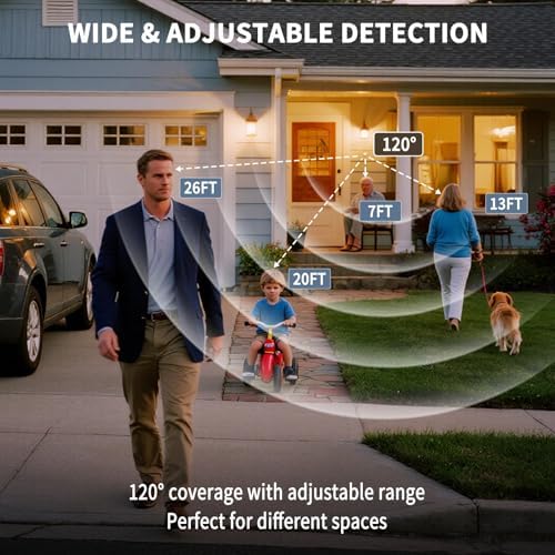 NineLeaf Motion Sensor Outlet, Wireless Motion Activated Plug with Timer & Light Sensor, 262 ft Range, 15A/1500W, Auto On/Off for Lights, Bathroom Fan, Garage, Hallway(1Sensor 5Plugs)