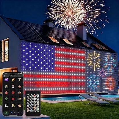 echosari 400 LED Smart Curtain Lights Plug in with App Programmable