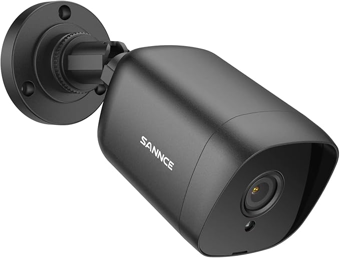 SANNCE FHD 1080p 2MP Wired Home Security Camera with EXIR 100ft Night Vision, IP66 Waterproof Surveillance Bullet Cameras for Outdoor Indoor Video Home CCTV Camera (Black)
