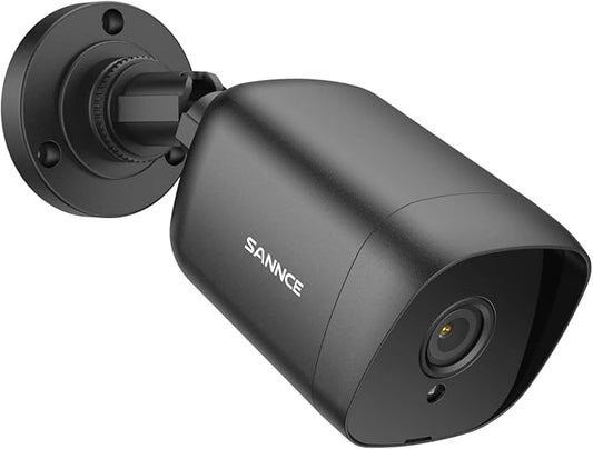 SANNCE FHD 1080p 2MP Wired Home Security Camera with EXIR 100ft Night Vision, IP66 Waterproof Surveillance Bullet Cameras for Outdoor Indoor Video Home CCTV Camera (Black)
