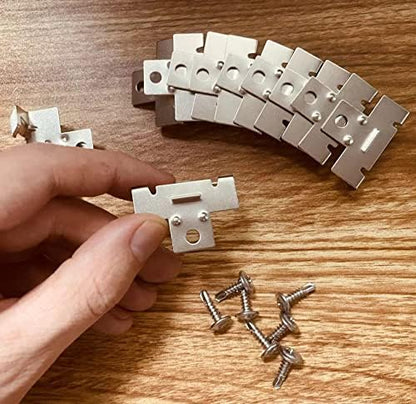 ROOWINTOO Recessed Light Clips for retrofitting recessed Light canisters, Downlight recessed Light Clips for use with Torsion Springs 100 Pack (50 Pairs)