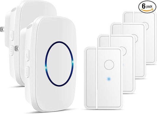 FullHouse Door Chime When Door Opens, Wireless Door Sensor Entry Alarm