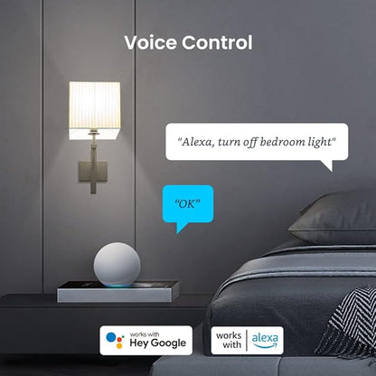 Broadlink FastCon Smart Bulb LB4E26 4-Pack, Color Changing with Music Sync, A19/E26/9W/800LM/110V, Compatible with Alexa and Google Home, GW4C Hub Required