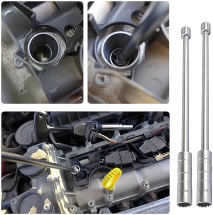 14mm+16mm Extend Spark Plug Socket Compatible with BMW Nissan More Car