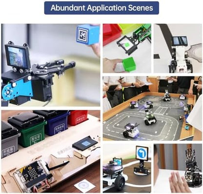 AI Vision Camera Module for Arduino Raspberry Pi Microb ESP32 STM32 Robot Vision Sensor USB Smart Camera with Fill Lights, Object/Color/Face/Tag/QR Recognition, Feature Detect, Line Track - WonderCam