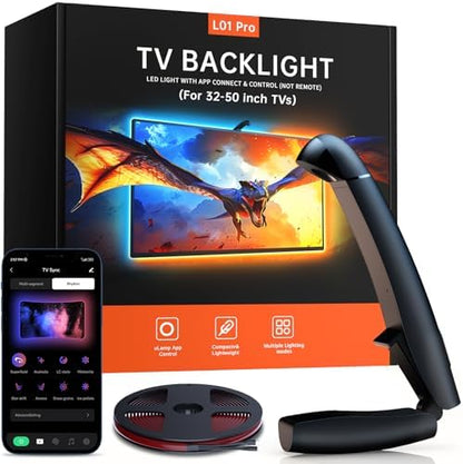 FFJ TV LED Backlight, 11.5ft Cuttable TV Lights that Change with TV