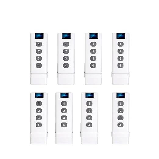 Tuya Smairt Zingbie Controller Control 4Gang Portable 4 Channel Scene Switch Control Compatible with Multiple Devices 4 Button IntteIligent Smairt Life Devices Replacement for OEM