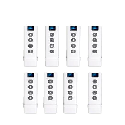 Tuya Smairt Zingbie Controller Control 4Gang Portable 4 Channel Scene Switch Control Compatible with Multiple Devices 4 Button IntteIligent Smairt Life Devices Replacement for OEM