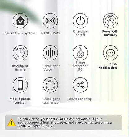 Matter Smart Switch, Smart Light Switch, WiFi Mini DIY Module, eWeLink Web, Flush-Mounted, APP & Voice Control, Smart Switches for Lights Compatible with Apple, Alexa & Google, 4PCS