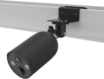 Gutter Mount with Silicone Cover Skin for TP-Link Tapo MagCam 2024 PCMag(Tapo C425) and Tapo SolarCam 2K Security Cameras (Black)