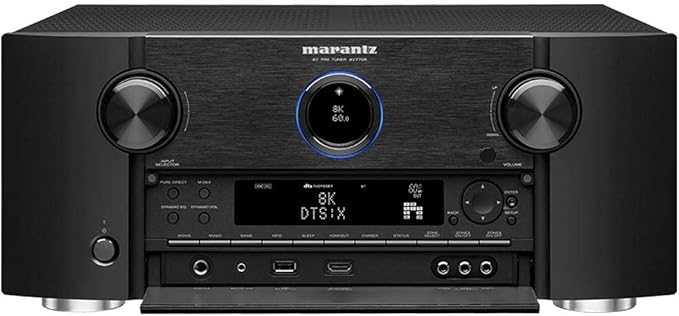 Marantz AV7706 11.2Ch 8K Ultra HD AV Surround Pre-Amplifier with HEOS Built-in and Voice Control (Renewed)