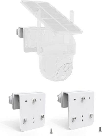 Gutter Mount for AOSU Solar Security Cameras Outdoor Wireless(SolarCam D1 Classic) and ANSQUE Security Cameras Wireless Outdoor (GU01/SA01)（2pack,White）
