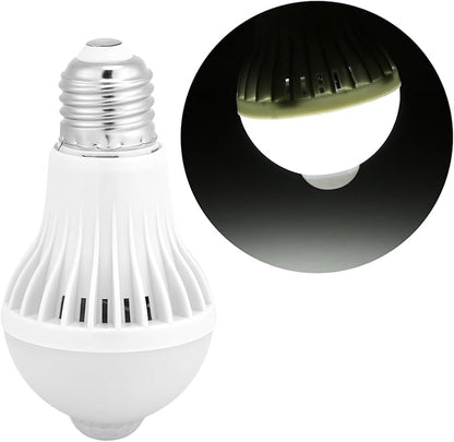 TOPINCN E27 Motion Sensor Light Bulb, Smart Infrared Sensor PIR LED Bulbs, Auto On/Off Night Light for Outdoor Indoor Stairs Garage Corridor(7w)