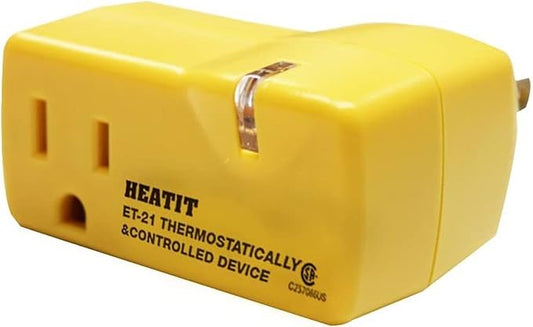HEATIT ET-21 Freeze Thermostatically Controlled Outlet On at 38F /Off at 50F ET-21-4 4PCS