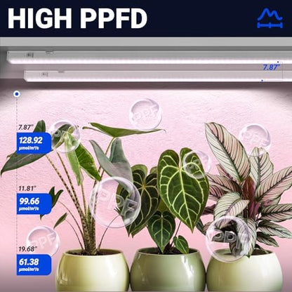 Barrina T5 Grow Lights, Full Spectrum, 4ft 160W (8 x 20W), 8 Packs