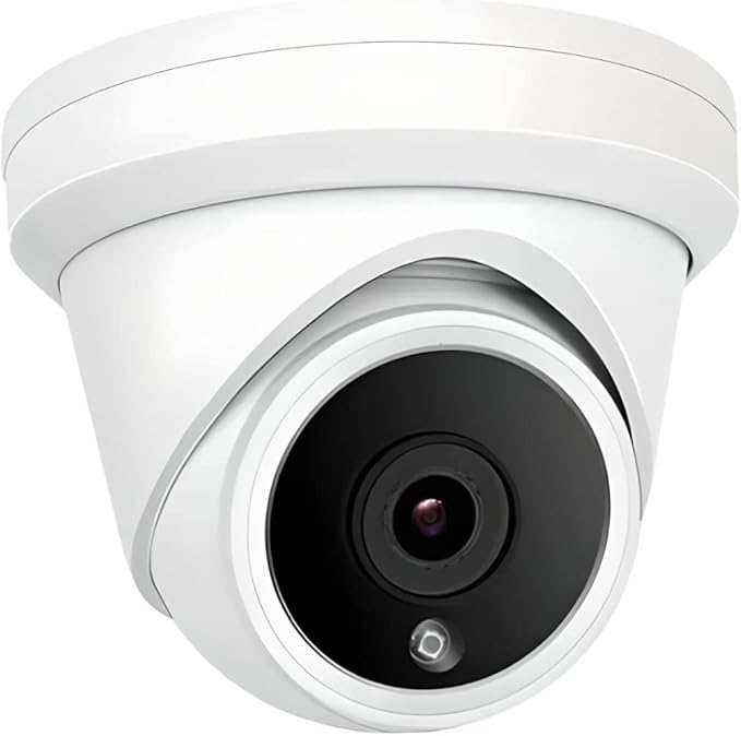 6MP PoE Security Camera Outdoor/Indoor, Wide Angle 110° 2.8mm IP Camera with Built-in Microphone, 100ft IR Night Vision, IP66 Weatherproof, H.265+ Compression, 3rd Party NVRs Compatible, NDAA